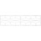 Ekena Millwork Set of Four Panels for 94 1/2"W x 24 1/4"H Pueblo Fretwork Wainscot Wall Paneling WPKP12X01X47PBL - alternate 3